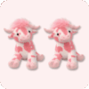 Pink Cow Plush 2PCS